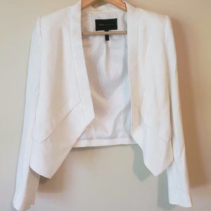 BCBG Max Azria Cropped White Blazer